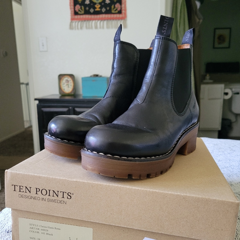 Lotta From Stockholm Ten Points Black Chelsea Boots